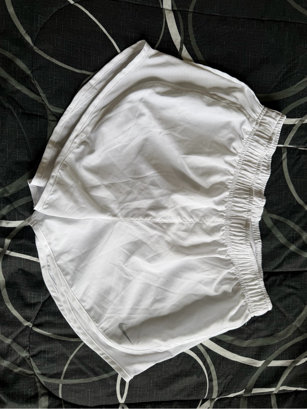 Nike White Dri-FIT Athletic Shorts